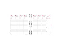 Quo Vadis - Recharge Agenda année scolaire - Spiralé - 2025-2026 - Time & Life Medium - Semainier Planning - Français - 13 mois de août à août - 16x16 cm