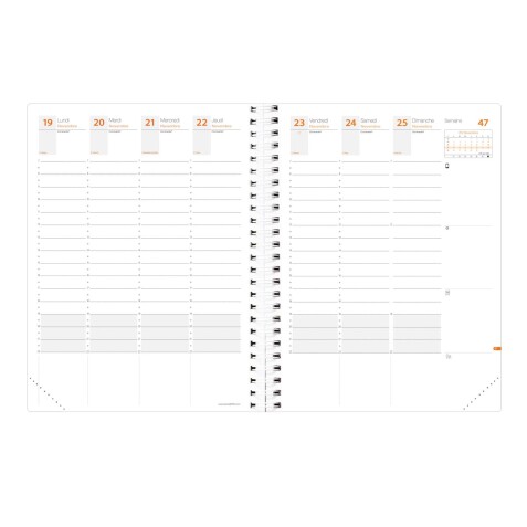 Quo Vadis - Recharge Agenda - Spiralé - 2026 - Time & Life Xlarge - Semainier Planning - Français - 13 mois de déc. à déc. - 21x27 cm