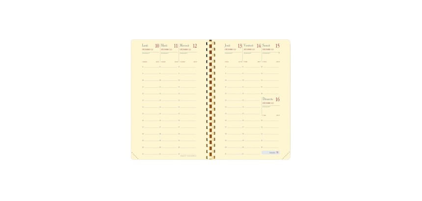 Quo Vadis - Recharge Agenda - Spiralé - 2027 - Planning 16 S Prestige - Semainier Planning - Français - 12 mois et 1/2 de mi-décembre à décembre - 9x16 cm