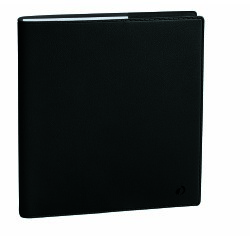 Quo Vadis - Agenda année scolaire - 2025-2026 - Exécutif Septembre - Semainier Planning - Français - Toscana - Noir - 13 mois de août à août - 16x16 cm avec répertoire