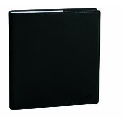 Quo Vadis - Agenda année scolaire - 2025-2026 - Exécutif Septembre - Semainier Planning - Français - Toscana - Noir - 13 mois de août à août - 16x16 cm avec répertoire