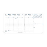 Quo Vadis - Recharge Agenda année scolaire - 2025-2026 - Exécutif Septembre - Semainier Planning - Français - 13 mois de août à août - 16x16 cm