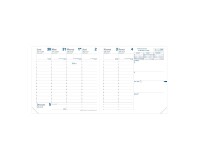 Quo Vadis - Recharge Agenda année scolaire - 2025-2026 - Exécutif Septembre - Semainier Planning - Français - 13 mois de août à août - 16x16 cm