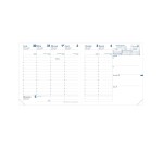 Quo Vadis - Recharge Agenda année scolaire - 2026-2027 - Exécutif Septembre - Semainier Planning - Français - 13 mois de août à août - 16x16 cm