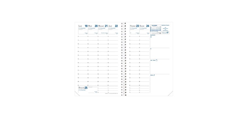 Quo Vadis - Recharge Agenda - Spiralé - 2027 - Affaires S - Semainier Planning - Français - 14 mois de décembre à janvier - 10x15 cm