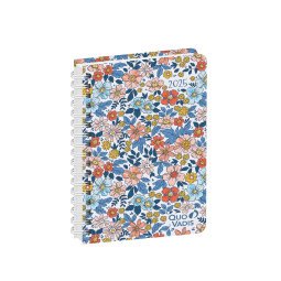 Agenda Semainier Affaires Quo Vadis - Spiralé - Français - Daisy - 13 mois de Déc/Déc - 10x15 cm - Liberty