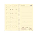 Quo Vadis - Agenda année scolaire - Spiralé avec répertoire - 2026-2027 - Italsept S Prestige - Semainier Horizontal - Français - Soho - 13 mois de août à août - 8,8x17 cm