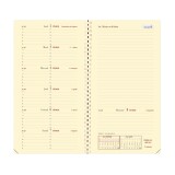 Quo Vadis - Recharge Agenda année scolaire - Spiralé - 2025-2026 - Italsept S Prestige - Semainier Horizontal - Français - 13 mois de août à août - 8,8x17 cm
