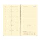 Quo Vadis - Recharge Agenda année scolaire - Spiralé - 2025-2026 - Italsept S Prestige - Semainier Horizontal - Français - 13 mois de août à août - 8,8x17 cm