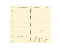 Quo Vadis - Recharge Agenda année scolaire - Spiralé - 2026-2027 - Italsept S Prestige - Semainier Horizontal - Français - 13 mois de août à août - 8,8x17 cm