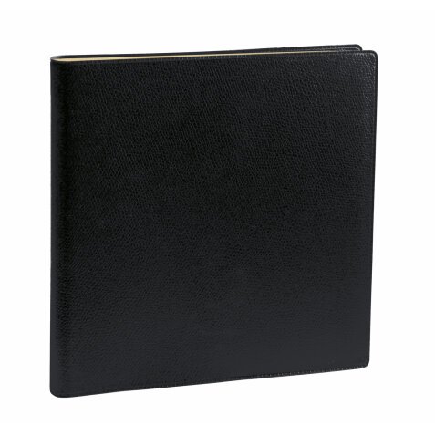 Agenda Semainier Executif Prestige Quo Vadis - Spiralé - Français - Impala - 13 mois de Déc/Déc - 16x16 cm  - Noir