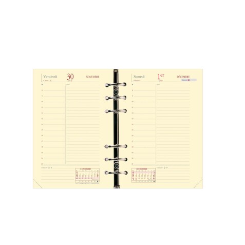 Quo Vadis - Recharge Organiseur - 2026 - Timer 17 Prestige - Journalier - Français - 13 mois de déc. à déc. - 10x17 cm