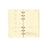 Quo Vadis - Recharge Organiseur - 2026 - Timer 17 Pocket - Semainier Planning - Français - 13 mois de déc. à déc. - 9x17 cm