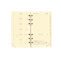 Quo Vadis - Recharge Organiseur - 2026 - Timer 17 Pocket - Semainier Planning - Français - 13 mois de déc. à déc. - 9x17 cm