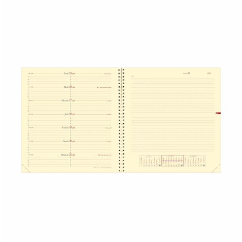 Quo Vadis - Recharge Agenda - Spiralé - 2026 - Note 16 S Prestige - Semainier Notes - Français - 12 mois et 1/2 de mi-décembre à décembre - 16x16 cm