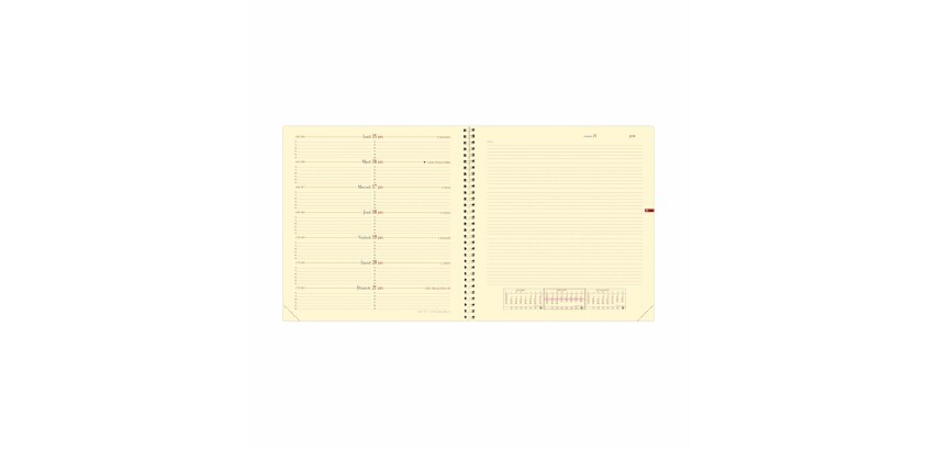 Quo Vadis - Recharge Agenda - Spiralé - 2027 - Note 16 S Prestige - Semainier Notes - Français - 12 mois et 1/2 de mi-décembre à décembre - 16x16 cm