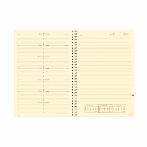 Quo Vadis - Recharge Agenda - Spiralé - 2026 - Note 29 S Prestige - Semainier Notes - Français - 12 mois et 1/2 de mi-décembre à décembre - 21x29,7 cm