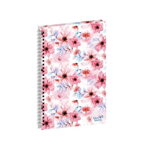 Agenda Semainier Ministre Quo Vadis - Spiralé - Français - Daisy - 13 mois de Déc/Déc - 16x24 cm  - Rouge