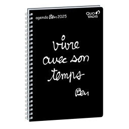 Agenda Semainier Ministre Quo Vadis - Spiralé - Français - Ben - 13 mois de Déc/Déc - 16x24 cm  - Vivre avec son temps