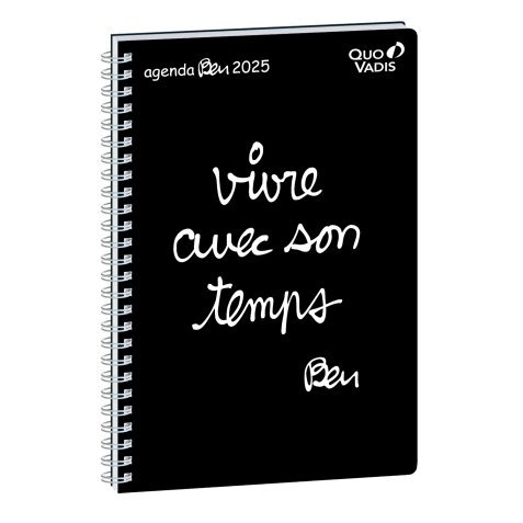 Agenda Semainier Ministre Quo Vadis - Spiralé - Français - Ben - 13 mois de Déc/Déc - 16x24 cm  - Vivre avec son temps