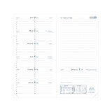 Quo Vadis - Recharge Agenda - 2026 - Italnote B - Semainier Horizontal - Français - 12 mois et 1/2 de mi-décembre à décembre - 8,8x17 cm