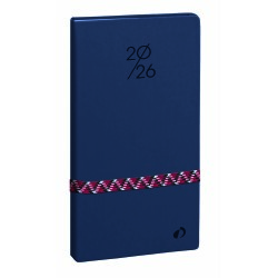 Quo Vadis - Agenda - 2026 - Italnote B - Semainier Horizontal - Français - Paco - Bleu - 12 mois et 1/2 de mi-décembre à décembre - 8,8x17 cm