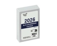 Quo Vadis - Agenda - 2026 - Plaques-Bloc Ephéméride Comique - Journalier - Français - Classic - 12 mois de janv à déc. - 26x18 cm - par 4