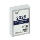 Quo Vadis - Agenda - 2026 - Plaques-Bloc Ephéméride Neutre - Journalier - Français - Classic - 12 mois de janv à déc. - 26x18 cm - par 4