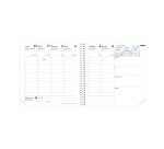 Quo Vadis - Agenda année scolaire - Spiralé avec répertoire - 2026-2027 - Exécutif S Septembre - Semainier Planning - Français - Bloom - 13 mois de août à août - 16x16 cm