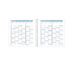 Quo Vadis - Agenda année scolaire - Spiralé avec répertoire - 2026-2027 - Exécutif S Septembre - Semainier Planning - Français - Bloom - 13 mois de août à août - 16x16 cm