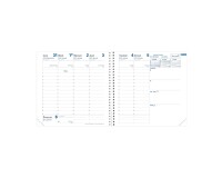 Quo Vadis - Recharge Agenda année scolaire - Spiralé - 2026-2027 - Exécutif S Septembre - Semainier Planning - Français - 13 mois de août à août - 16x16 cm