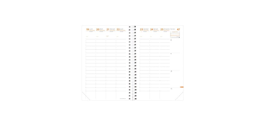 Quo Vadis - Recharge Agenda - Spiralé - 2026 - Time & Life Large - Semainier Planning - Français - 13 mois de déc. à déc. - 16x24 cm