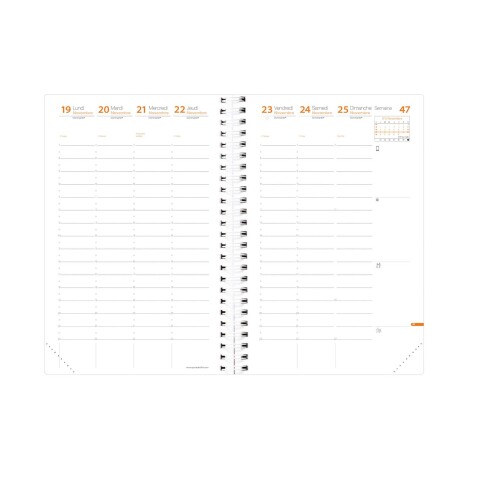 Quo Vadis - Recharge Agenda - Spiralé - 2026 - Time & Life Large - Semainier Planning - Français - 13 mois de déc. à déc. - 16x24 cm