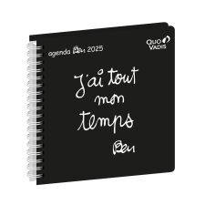 Agenda Semainier Executif Quo Vadis - Spiralé - Français - Ben - 13 mois de Déc/Déc - 16x16 cm  - J'Ai Tout Mon Temps