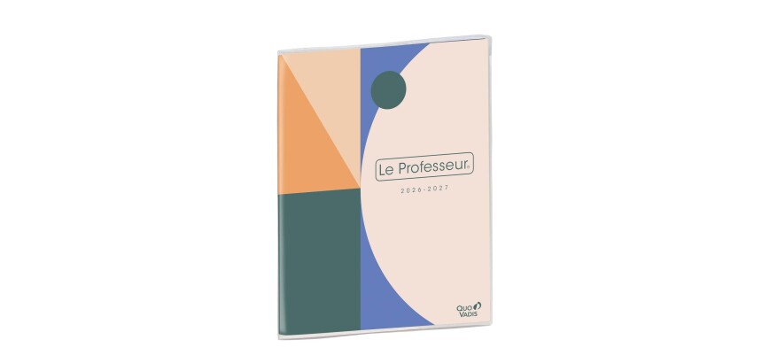 Quo Vadis - Agenda enseignant - 2026-2027 - Le Professeur - Semainier Horizontal - Français - Graphique - 12 mois de mi-juillet à mi-juillet - 21x27 cm