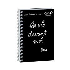 Agenda Journalier TextAgenda Journalier Quo Vadis - Spiralé - Français - Ben - 12 mois de Sept/Août - 12x17 cm  - La vie devant moi