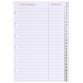 Feuilles répertoire A-Z 0914 Recharge Tranche dorée - 8,7x13,6 cm - Lignées