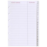 Agenda Moderne - Recharge Répertoire alphabétique - FEUILLES REPERTOIRE A-Z 0914 - 8,7x13,6 cm - tranche dorée