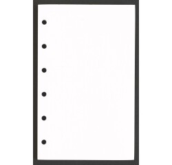 Agenda Moderne - Recharge Organiseur - FEUILLES BLANCHES 0914 - 8,7x13,6 cm - tranche dorée