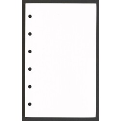 Agenda Moderne - Recharge Organiseur - FEUILLES BLANCHES 0914 - 8,7x13,6 cm - tranche dorée