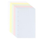 Agenda Moderne - Recharge Organiseur - FEUILLES REGLEES MULTICOL 0813 rech s/f - 8,5x13 cm - tranche dorée