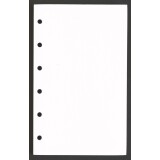 Agenda Moderne - Recharge Organiseur - FEUILLES BLANCHES 0813 - 8,5x13 cm - tranche dorée