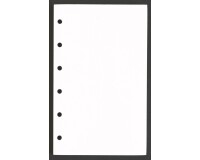 Agenda Moderne - Recharge Organiseur tranche dorée - FEUILLES BLANCHES 0813 - 8,5x13 cm