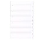 Agenda Moderne - Recharge Répertoire alphabétique - FEUILLES REPERTOIRE A-Z 0813 - 8,5x13 cm - tranche dorée