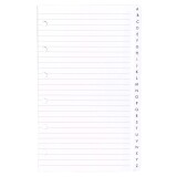 Agenda Moderne - Recharge Répertoire alphabétique - FEUILLES REPERTOIRE A-Z 0813 - 8,5x13 cm - tranche dorée