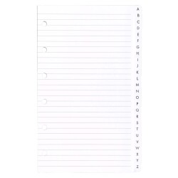 Agenda Moderne - Recharge Répertoire alphabétique - FEUILLES REPERTOIRE A-Z 0813 - 8,5x13 cm - tranche dorée