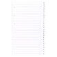Agenda Moderne - Recharge Répertoire alphabétique - FEUILLES REPERTOIRE A-Z 0813 - 8,5x13 cm - tranche dorée