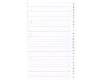 Agenda Moderne - Recharge Répertoire alphabétique tranche dorée - FEUILLES REPERTOIRE A-Z 0813 - 8,5x13 cm