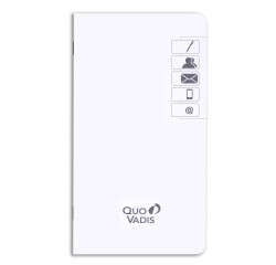 Quo Vadis - REPERTOIRE AGENDA Blanc 32 pages Indexé - 8,8x17 cm