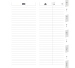 Quo Vadis - REPERTOIRE AGENDA Blanc 32 pages Indexé - 8,8x17 cm